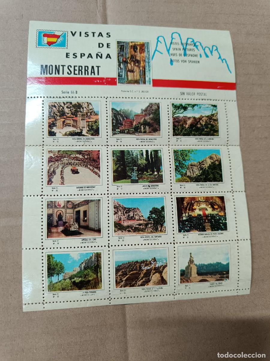 Sellos: ANTIGUA COLECCION DE SELLOS VI&Ntilde;ETAS, MONTSERRAT, CATALUNYA, VISTAS DE ESPA&Ntilde;A -P22