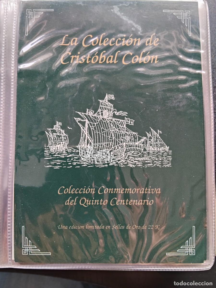 Sellos: COLECCI&Oacute;N CONMEMORATIVA DEL DESCUBRIMIENTO DE AM&Eacute;RICA QUINTO CENTENARIO SELLOS DE ORO DE 22 KILATES