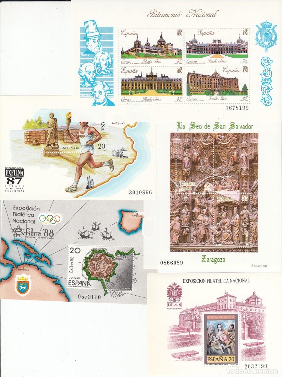 Sellos: LOTE DE 5 HOJITAS Y HB ESPA&Ntilde;A
