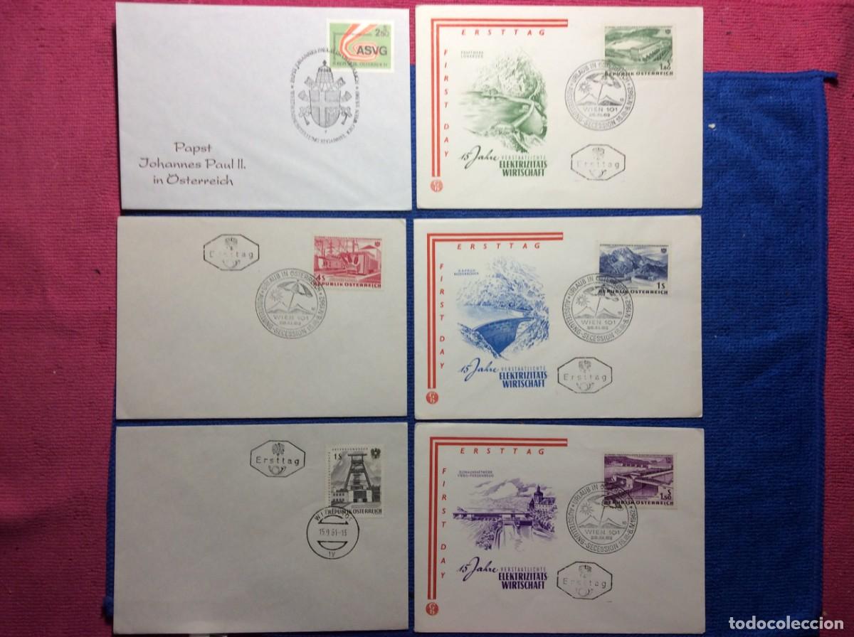 Sellos: AUSTRIA. LOTE DE 6 SOBRES (2LLA265)