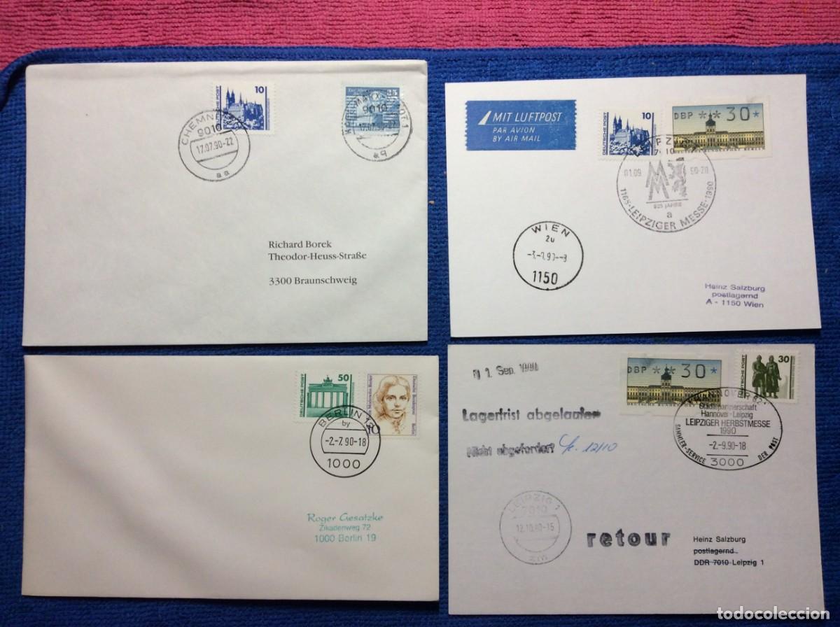 Sellos: ALEMANIA. LOTE DE 4 SOBRES (2LLA266)