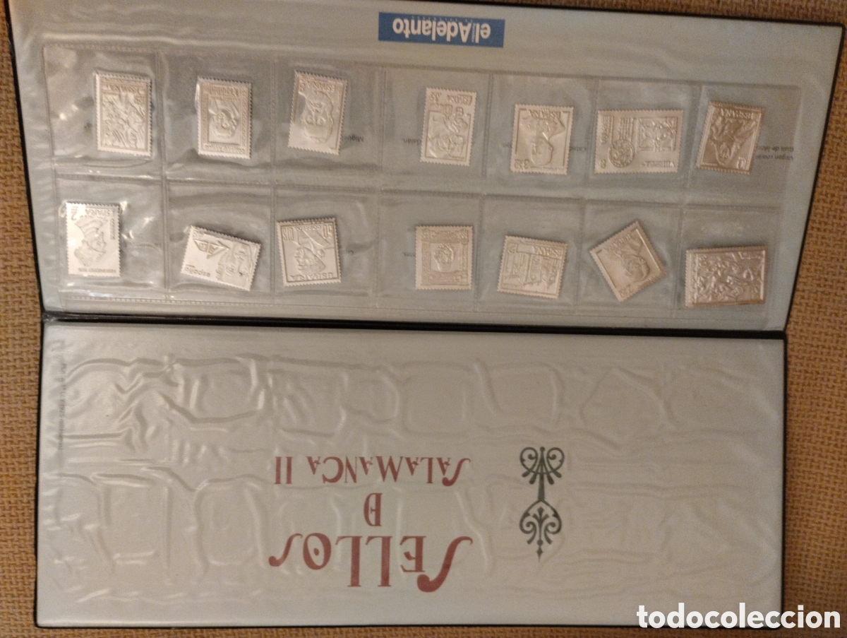 Sellos: Estuche de sellos de Salamanca Plata 1a Ley