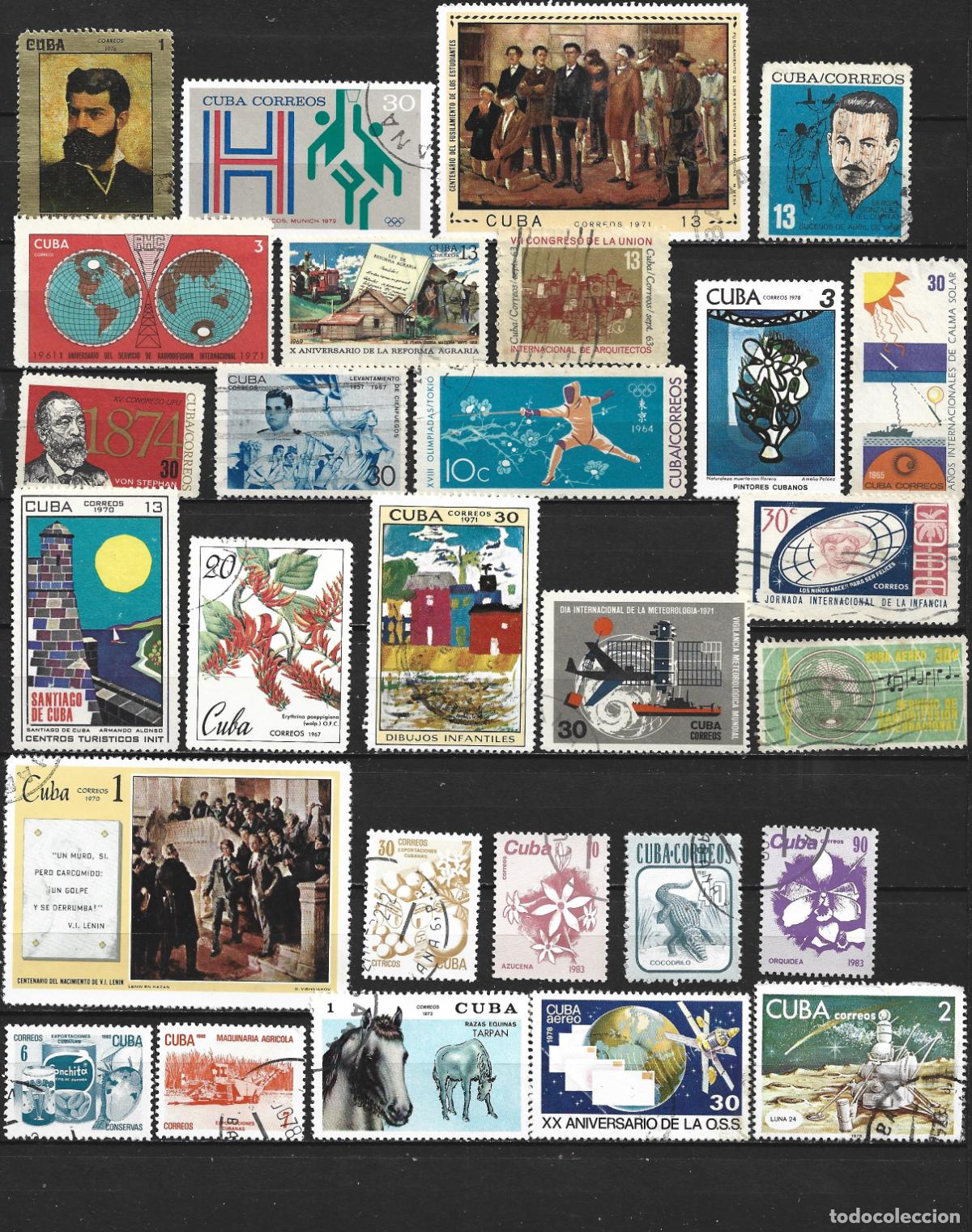 Sellos: CUBA CONJUNTO DE SELLOS USADOS
