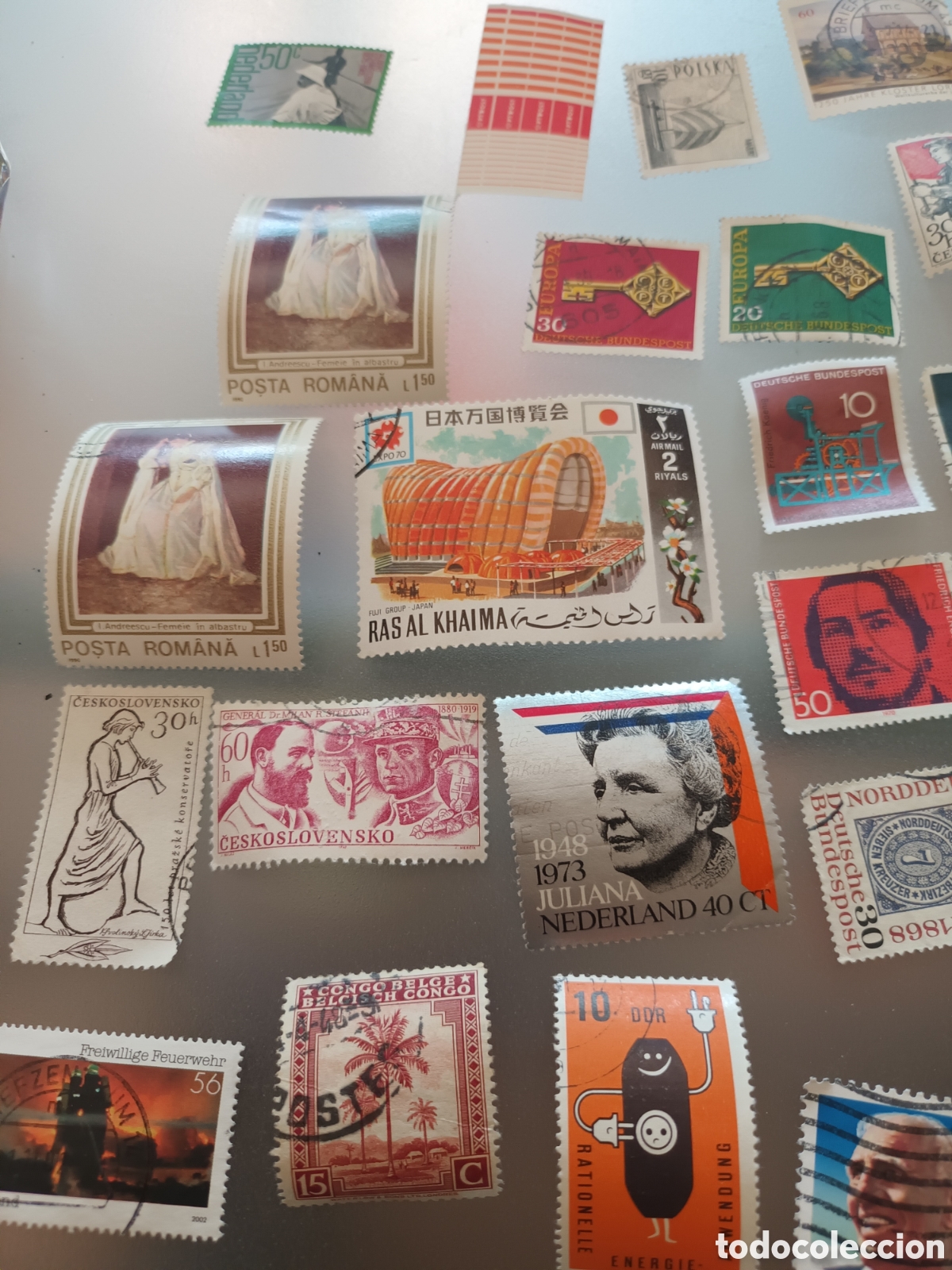 Sellos: LOTE DE 23 SELLOS DISTINTOS PA&Iacute;SES