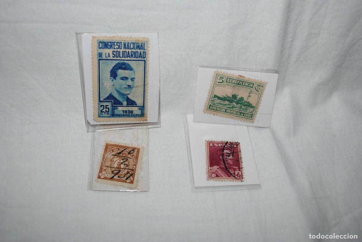 Briefmarken: SELLOS DE COLECCION , LOTE DE CUATRO .