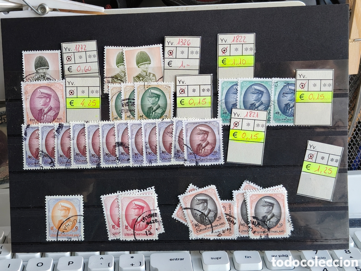 Briefmarken: Thailandia lote sellos Rey Thailandia sellos usados