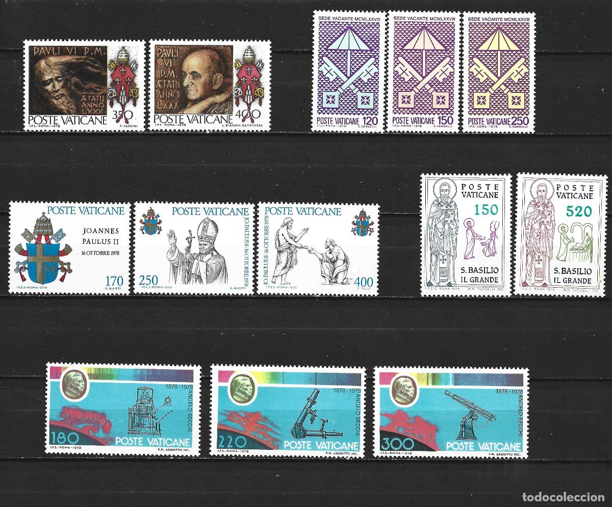 Timbres: VATICANO 1978-1979 CONJUNTO DE 5 SERIES ** NUEVAS SIN FIJASELLOS VALOR CAT. 7,25 EUROS