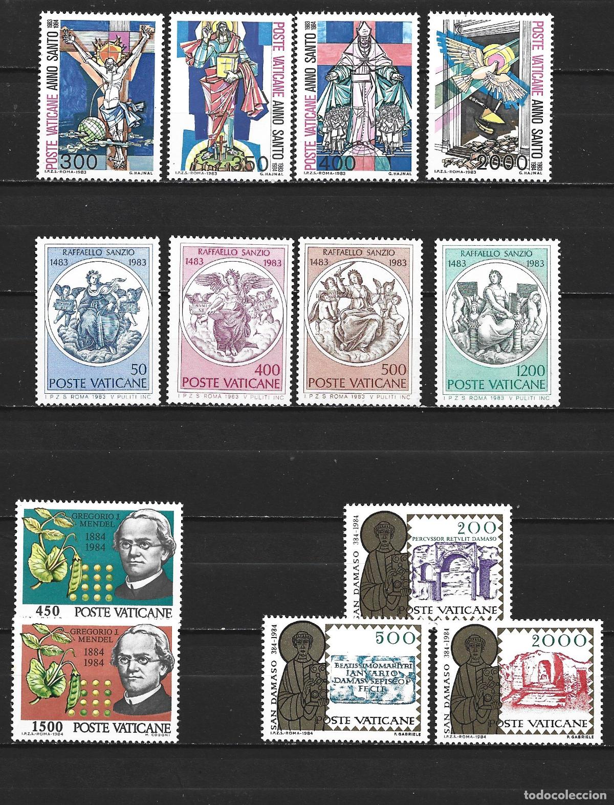 Timbres: VATICANO 1983-1984 CONJUNTO DE 4 SERIES ** NUEVAS SIN FIJASELLOS VALOR CAT. 22 EUROS