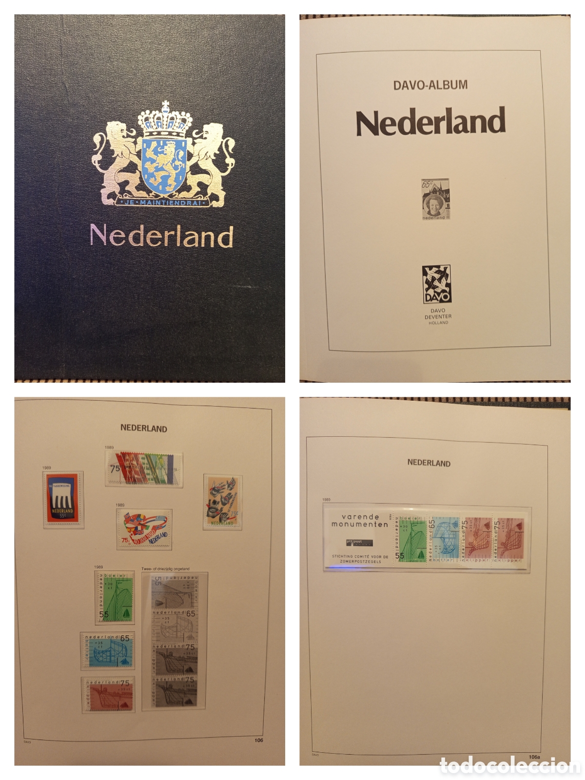 Selos: &Aacute;lbum DAVO Holanda III sellos y bloques Nuevos*** M&aacute;s de 40 Paginas Casi completo