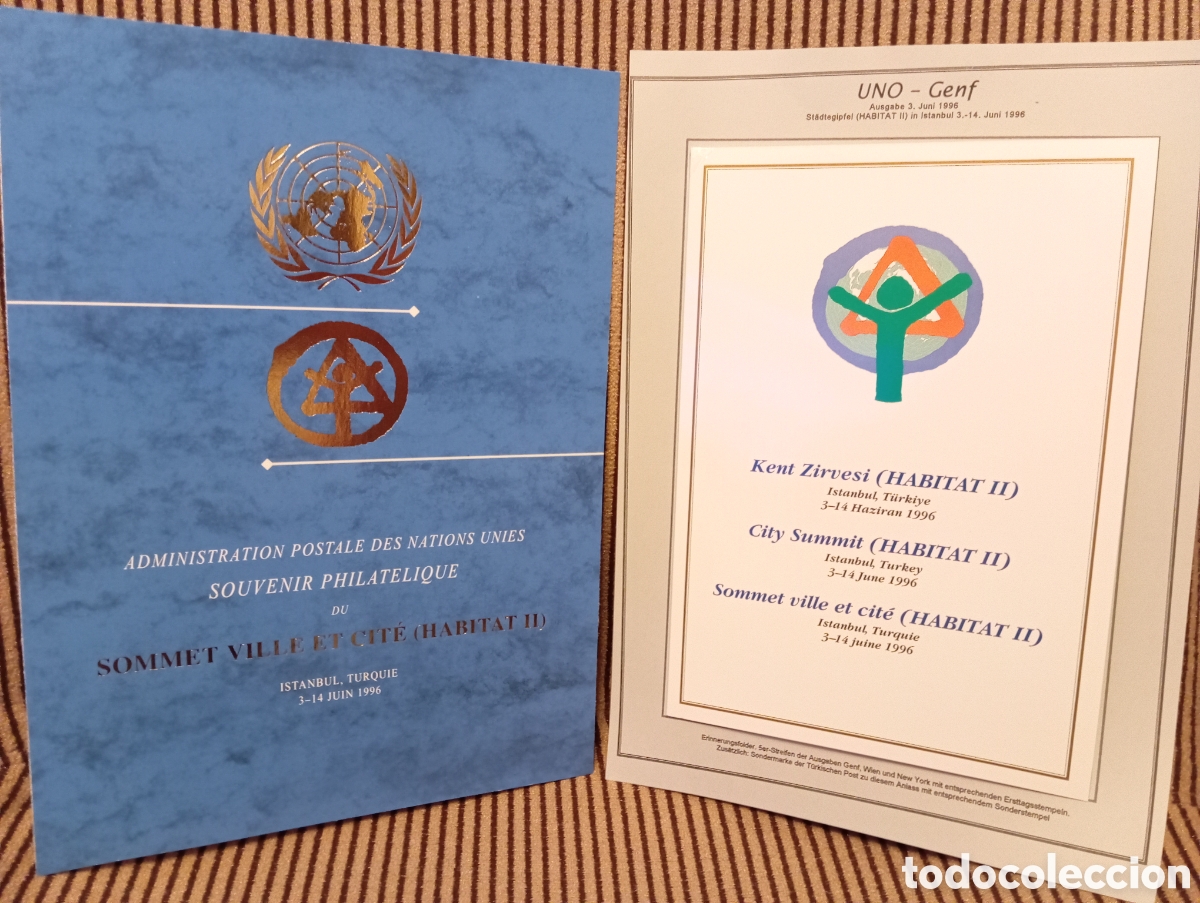 Timbres: Recuerdo Filat&eacute;lico Oficial ONU 1996 - Cumbre H&aacute;bitat II Estambul