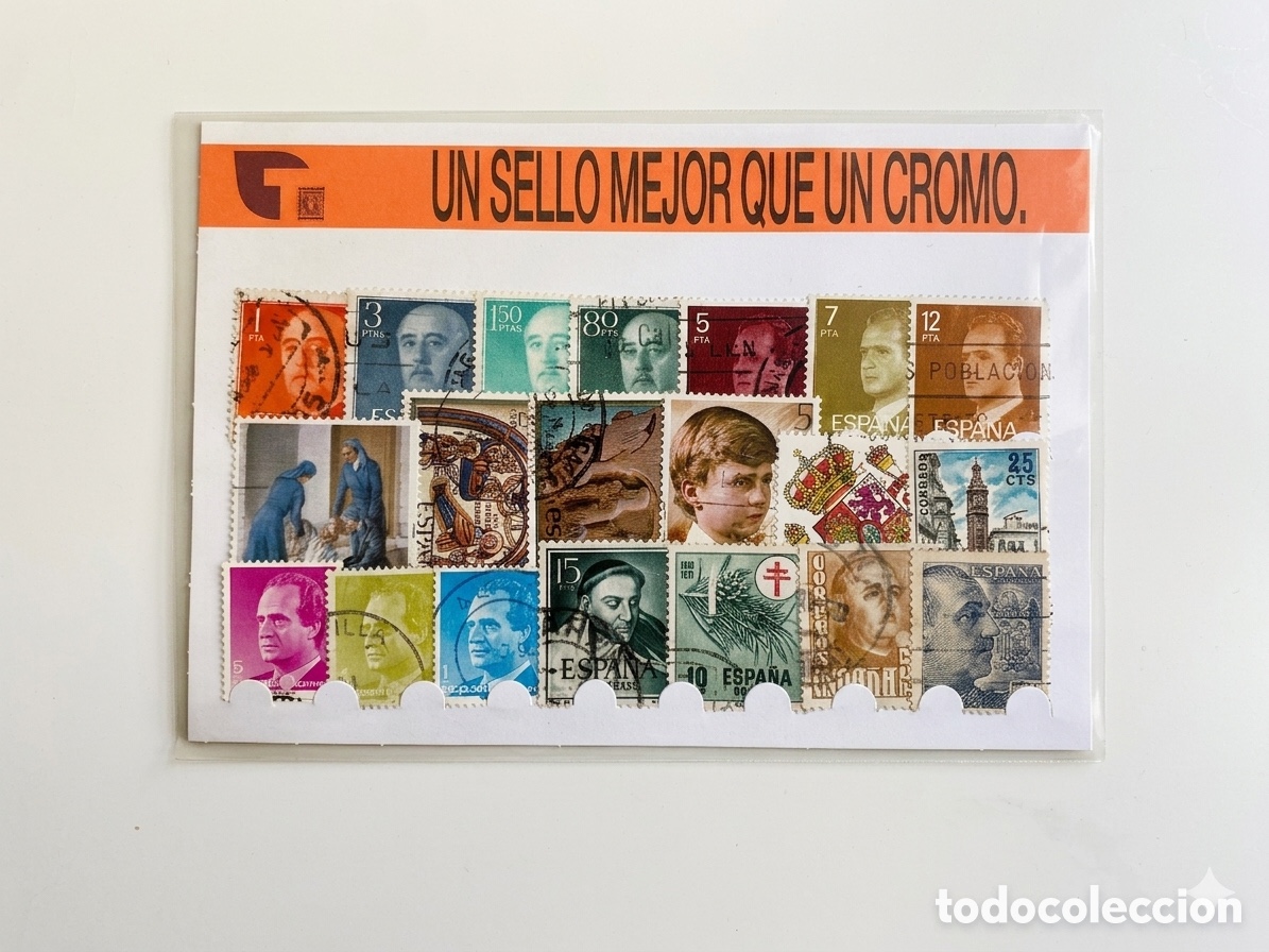 Sellos: Lote &ldquo;Un sello mejor que un cromo&rdquo; con 20 Sellos. Promoci&oacute;n Tabacalera