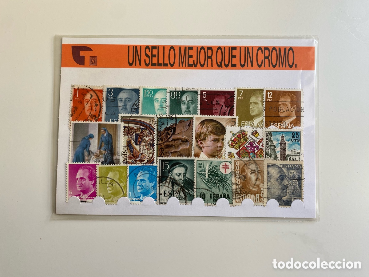 Sellos: Lote &ldquo;Un sello mejor que un cromo&rdquo; con 20 Sellos. Promoci&oacute;n Tabacalera