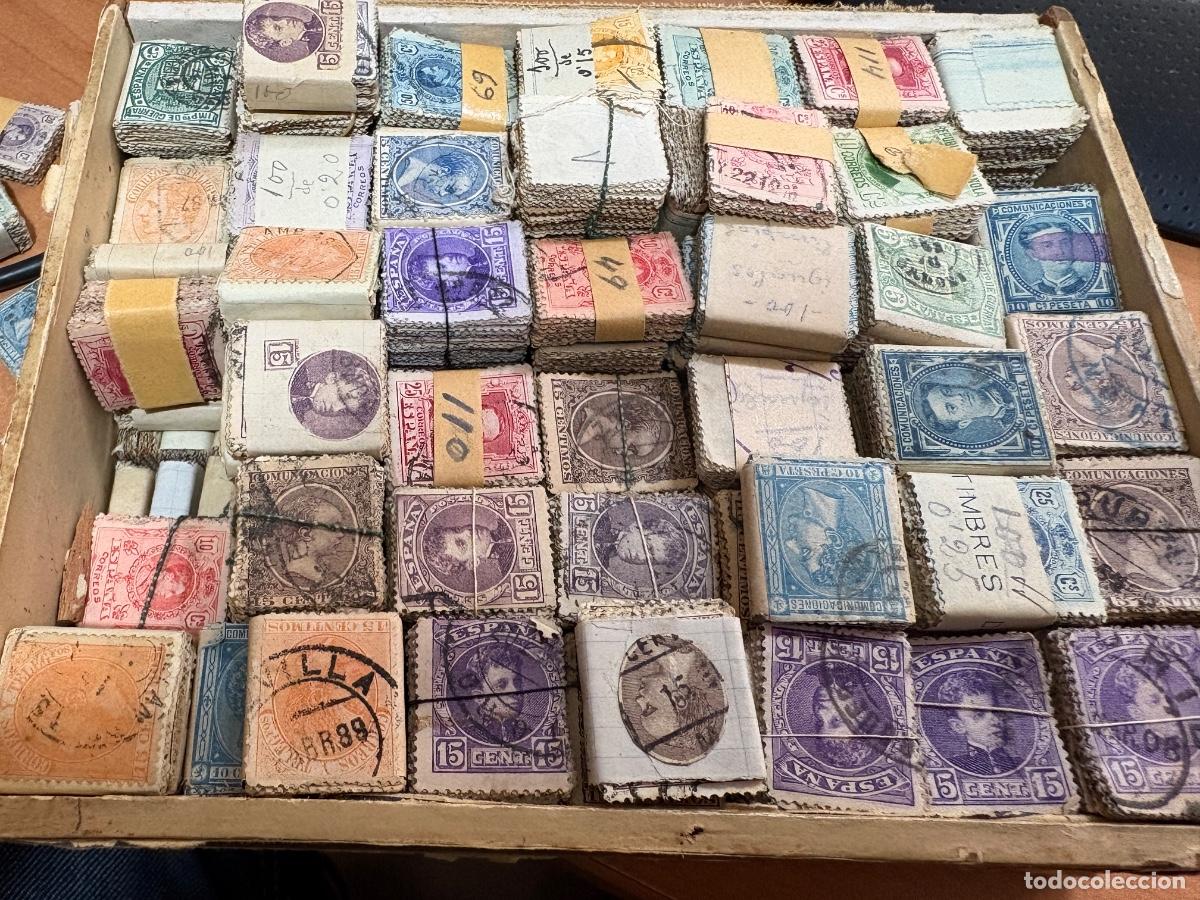 Sellos: Lote pastillas sellos muy antiguos. Pelon, Vaquer, Alfonso