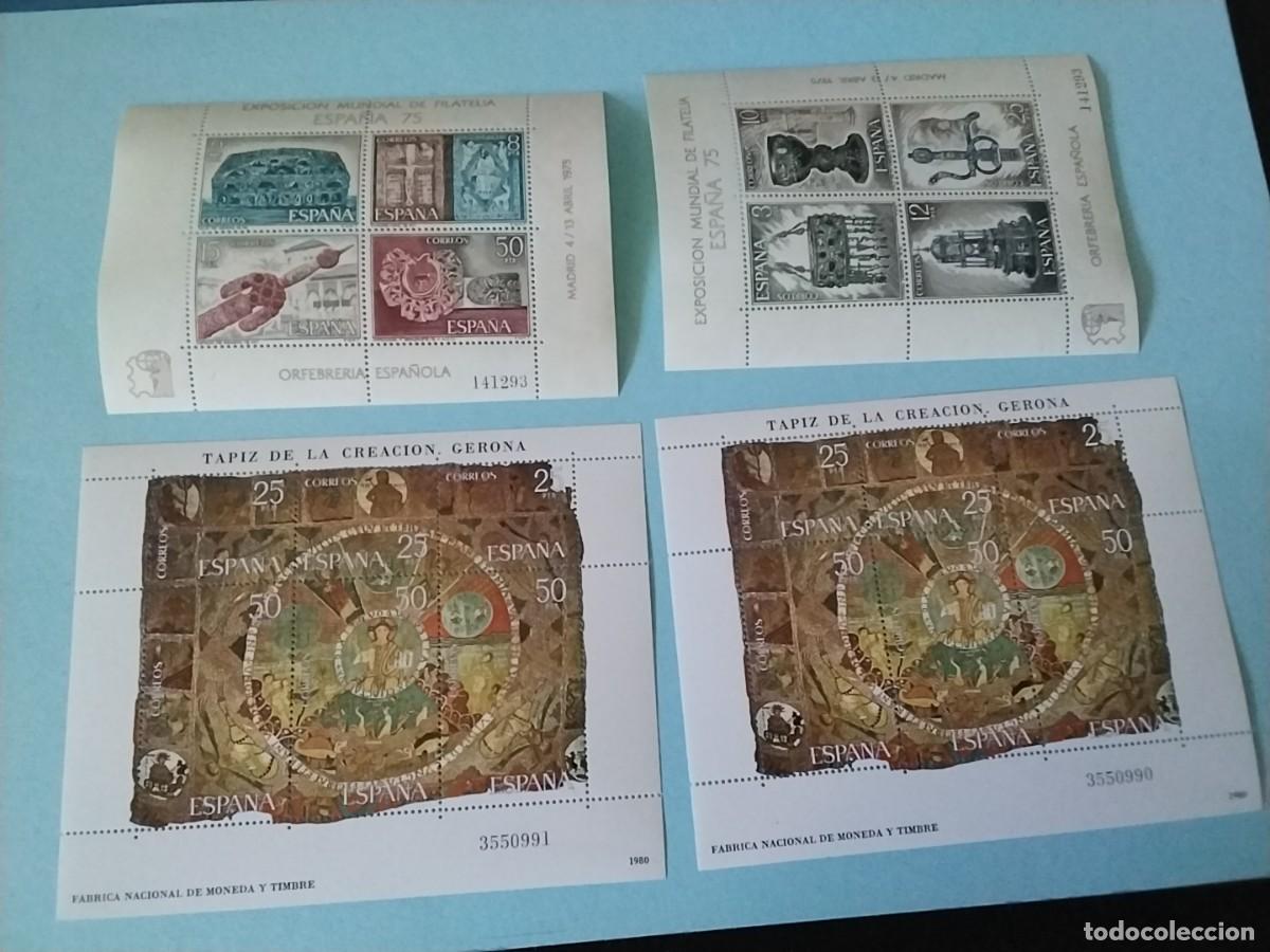 Sellos: Lote hojas bloque Espa&ntilde;a - Foto 1