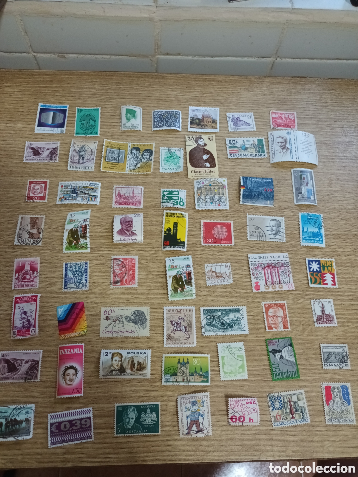 Timbres: GRAN LOTE DE 56 SELLOS DEL MUNDO DISTINTOS PA&Iacute;SES