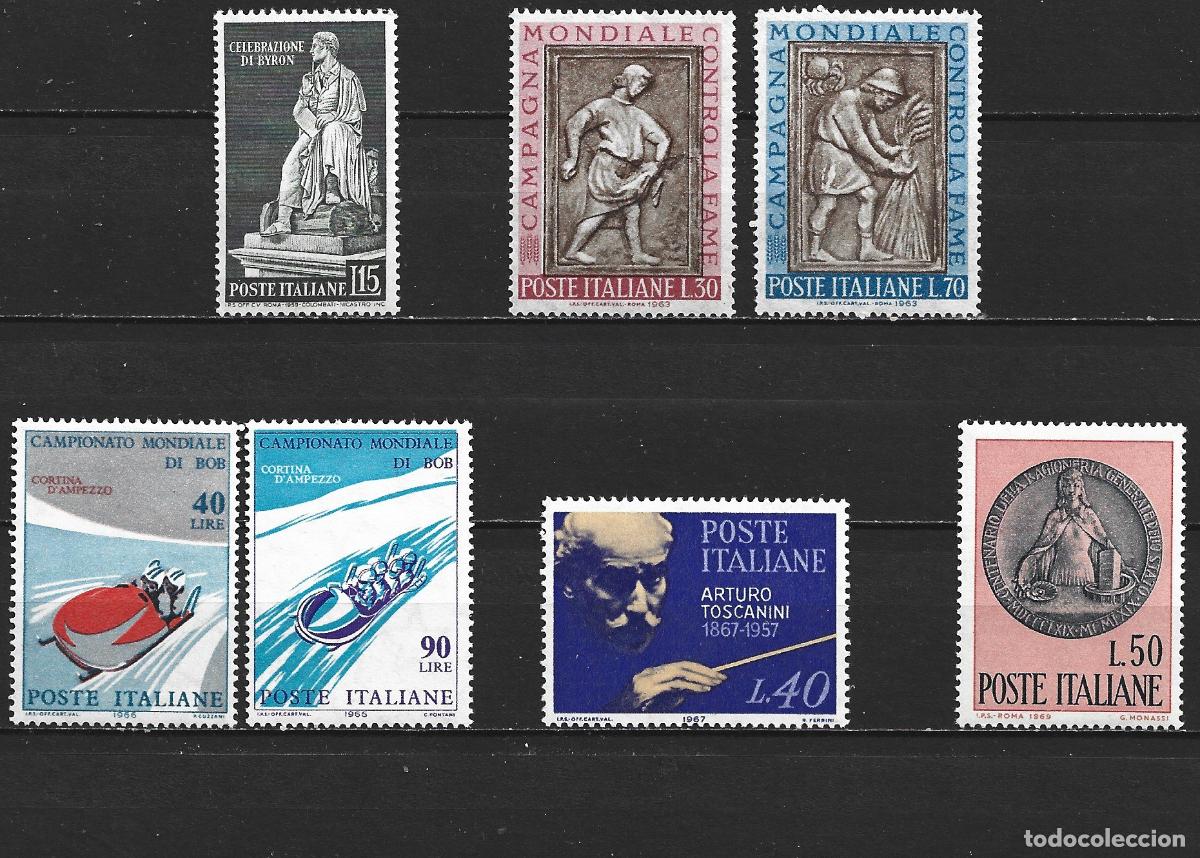 Sellos: ITALIA 1959-1969 CONJUNTO DE 5 SERIES COMPLETAS NUEVAS SIN FIJASELLOS VALOR CAT. 2.45 EUROS