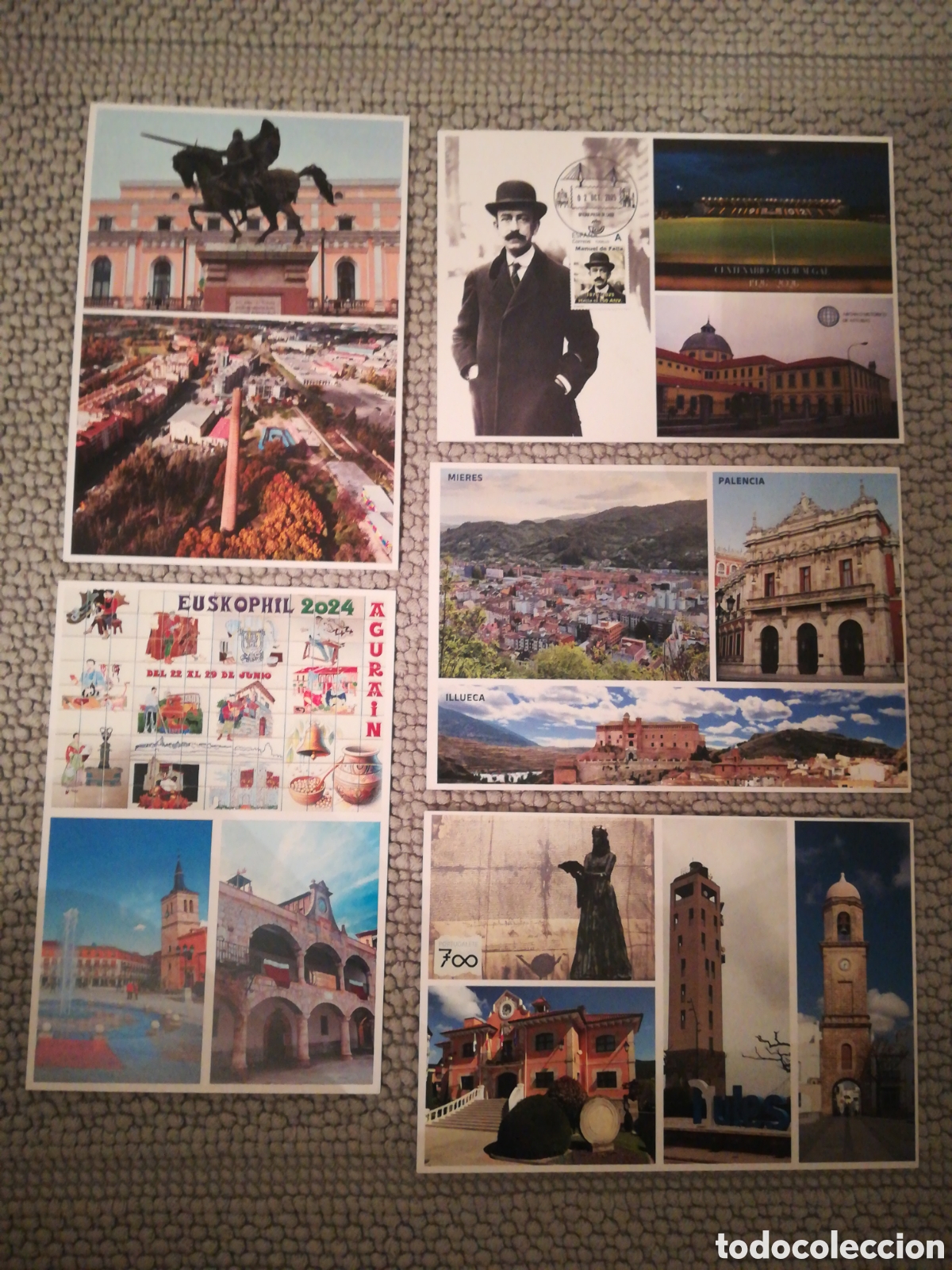 Selos: Conjunto de 5 a Tarjetas Entero Postales nuevas