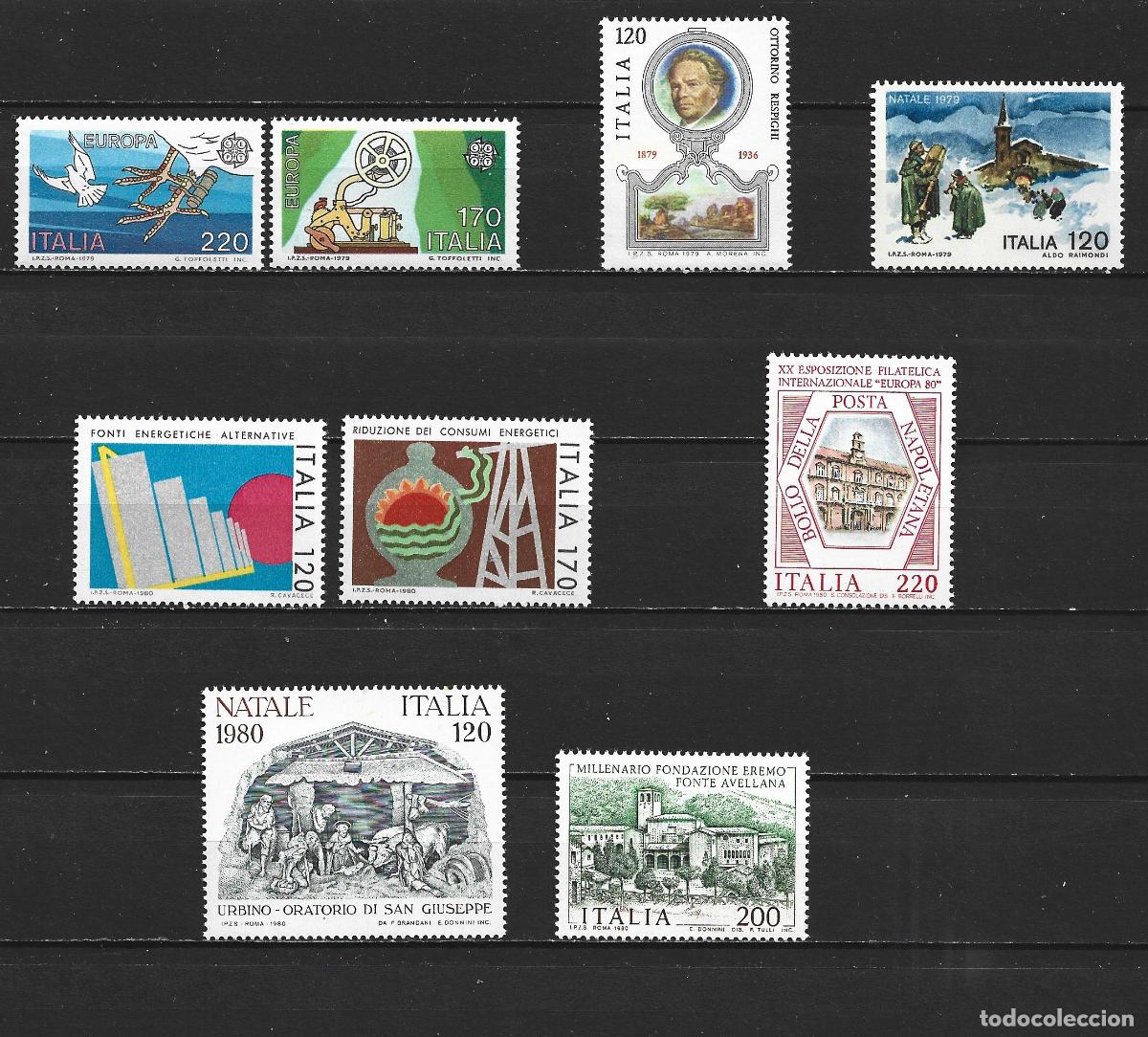 Sellos: ITALIA 19789-1980 CONJUNTO DE SERIES NUEVAS ** VALOR CAT. 5,80 EUROS