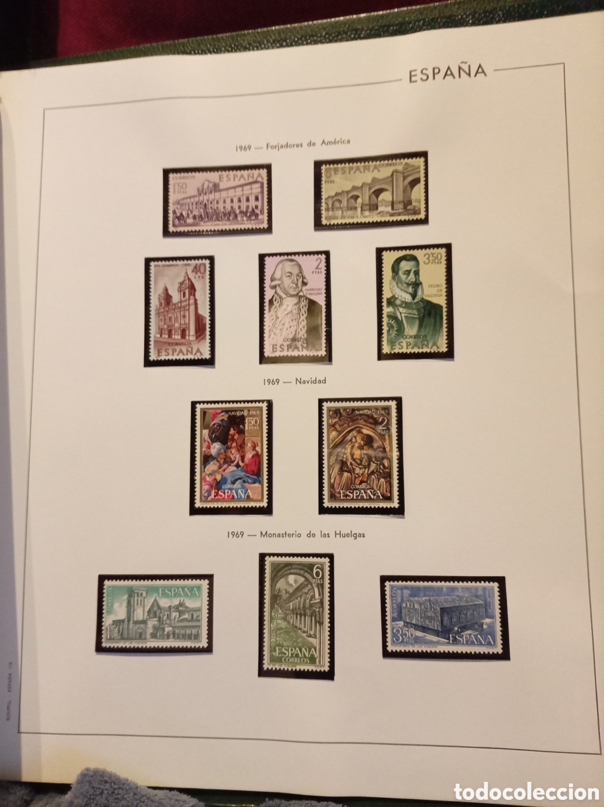 Stamps: Gran colecci&oacute;n filat&eacute;lica Espa&ntilde;a Edifil incompleta &ndash; 773 sellos a&ntilde;os 50 y 60 &ndash; Series Europa, Arte y
