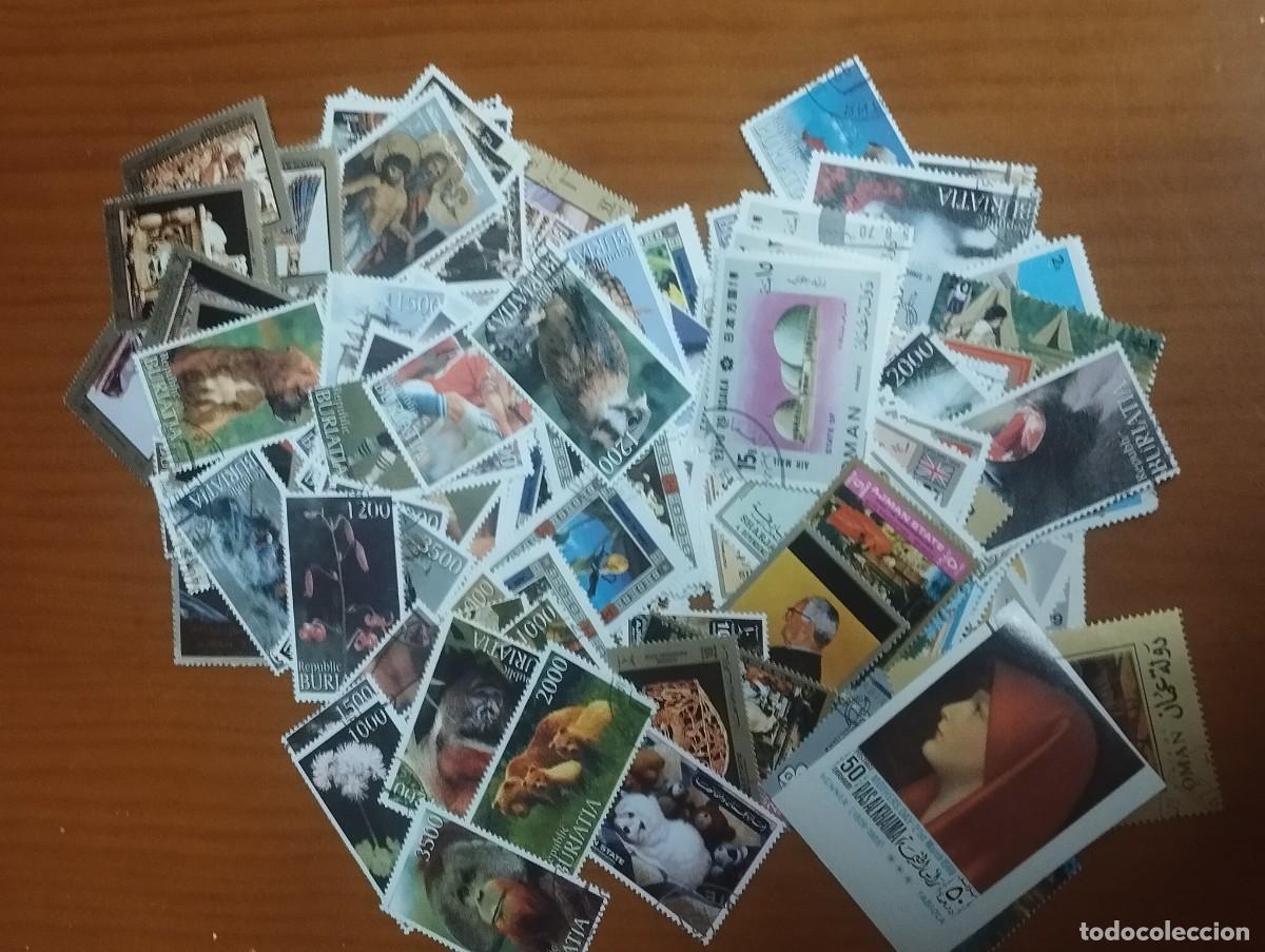 Stamps: L76. Lote de 200 sellos diferentes en usado