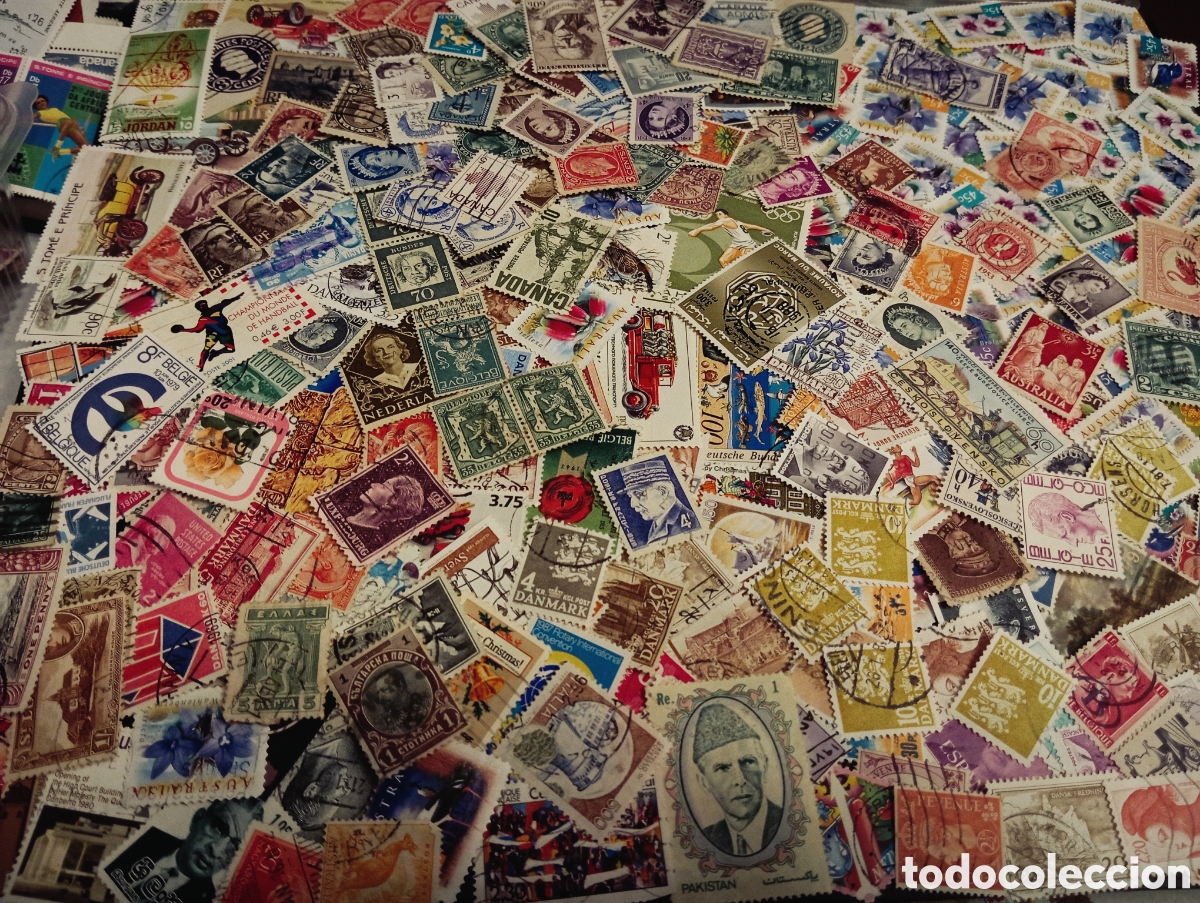 Sellos: Lote [ 1 ] - M&aacute;s de 1000 sellos internacionales usados (1890-Actualidad)