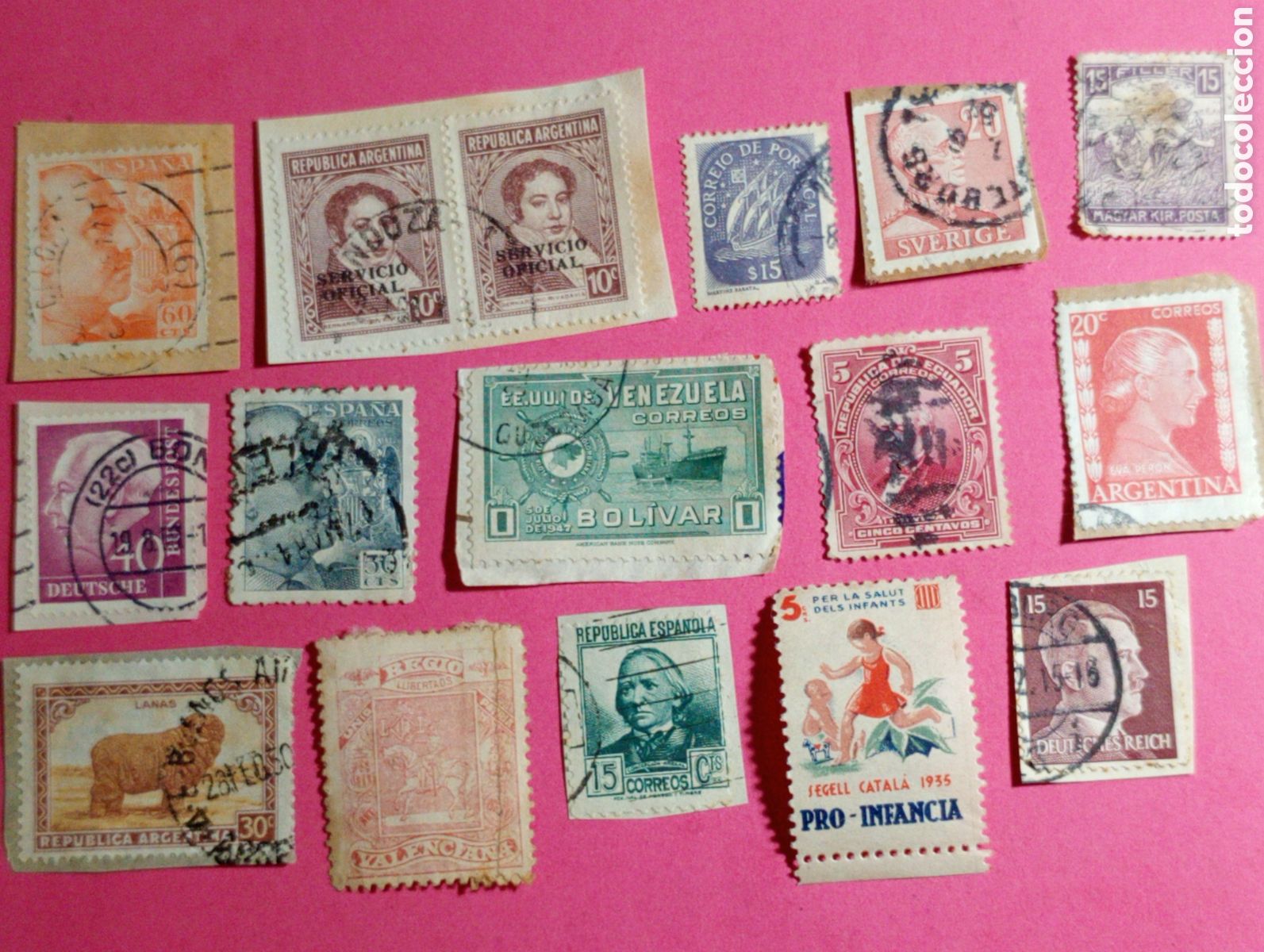 Sellos: VINTAGE SELLOS PAISES VARIOS LOTE 60 SELLOS CON PEQUE&Ntilde;A SORPRESA ...MUY BUEN PRECIO VER FOTO - REA9