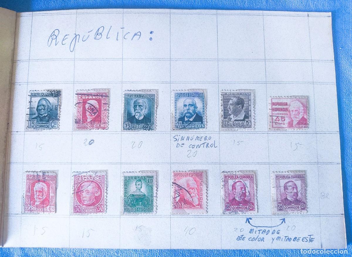 Sellos: COLECCION DE SELLOS ESPA&Ntilde;OLES DE LA REPUBLICA Y ESTADO ESPA&Ntilde;OL FRANCO AYUNTAMIENTO DE BARCELONA ETC