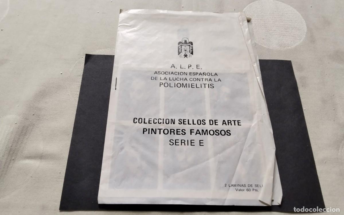 Sellos: VI&Ntilde;ETAS A.L.P.E. SERIE E COMPLETAS EN SUS PAGINAS DOS LAMINAS DEL GRECO