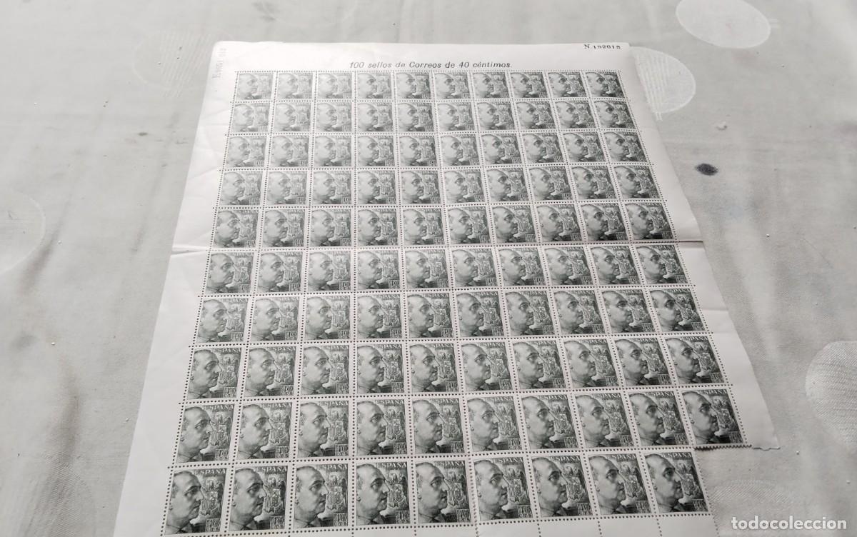 Sellos: PLIEGO DE SELLOS DE FRANCO DE 40 CTS EDIFIL 1051 , FALTA UN SELLO