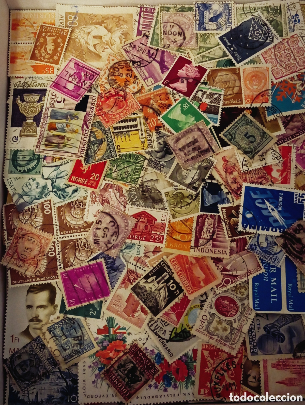 Sellos: Lote Filatelia mixto sellos Sin papel con papel Etc.. mejor ver