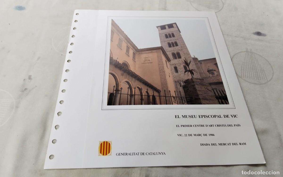 Sellos: VIC , DOCUMENTO FILATELICO N&ordm; 8 EMITIDO POR LA GENERALITAT DE CATALU&Ntilde;A , VER COMPOSICION