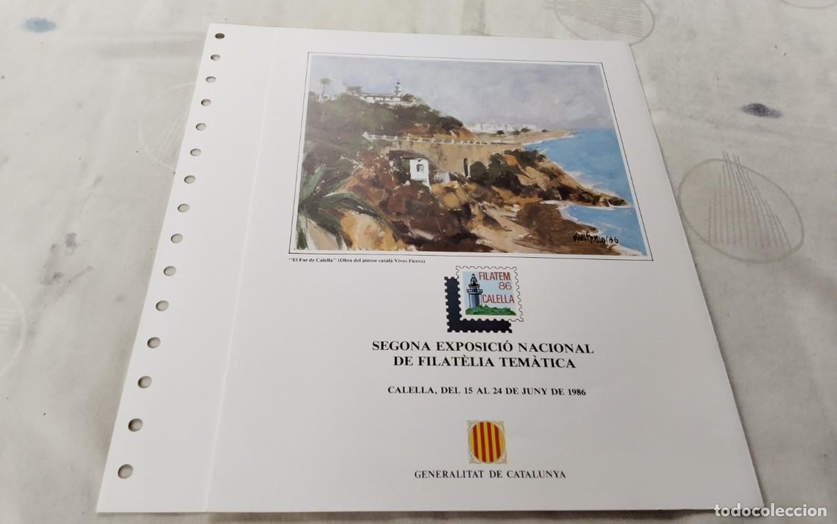 Sellos: CALELLA , DOCUMENTO FILATELICO N&ordm; 10 EMITIDO POR LA GENERALITAT DE CATALU&Ntilde;A , VER COMPOSICION