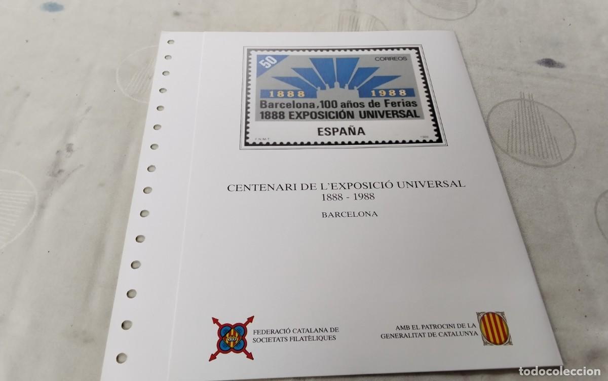 Sellos: BARCELONA , DOCUMENTO FILATELICO N&ordm; 16 EMITIDO POR LA GENERALITAT DE CATALU&Ntilde;A , VER COMPOSICION