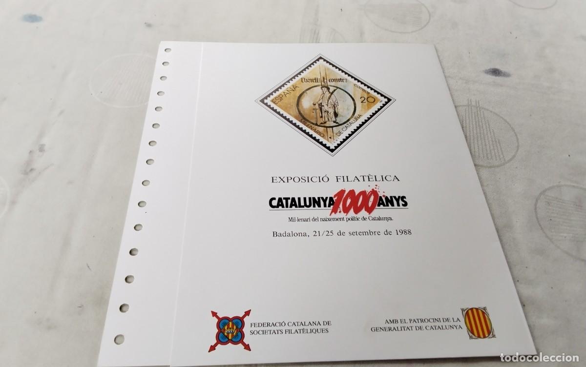 Sellos: BADALONA , DOCUMENTO FILATELICO N&ordm; 17 EMITIDO POR LA GENERALITAT DE CATALU&Ntilde;A , VER COMPOSICION