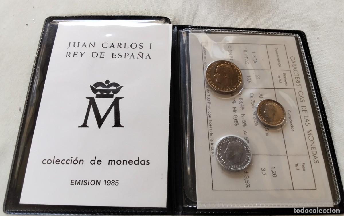 Sellos: CARTERA DE MONEDAS SERIE NUMISMATICA COMPLETA A&Ntilde;O 1985 - Foto 2