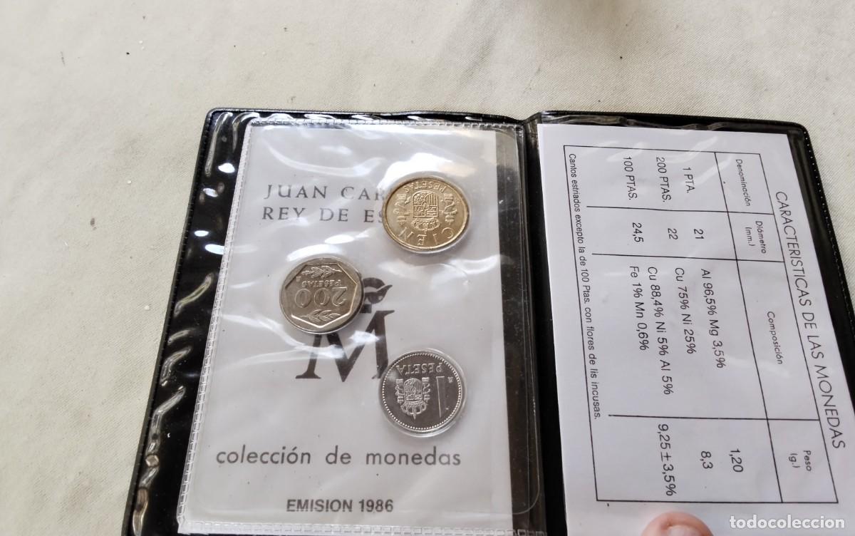 Sellos: CARTERA DE MONEDAS SERIE NUMISMATICA COMPLETA A&Ntilde;O 1986 - Foto 6