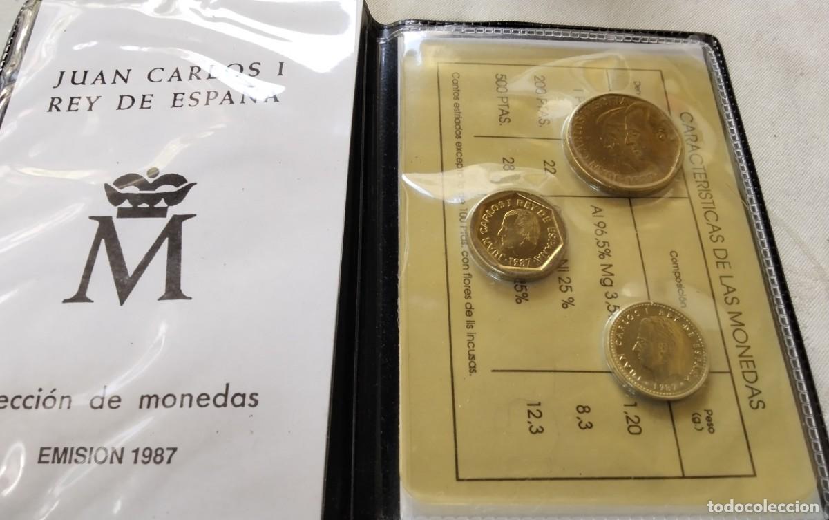 Sellos: CARTERA DE MONEDAS SERIE NUMISMATICA COMPLETA A&Ntilde;O 1987 - Foto 4