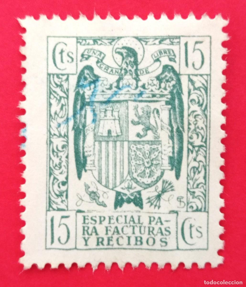 Sellos: SELLO ESPA&Ntilde;A. SELLO/TIMBRE FISCAL ESPECIAL PARA FACTURAS Y RECIBOS (15 CTS.)