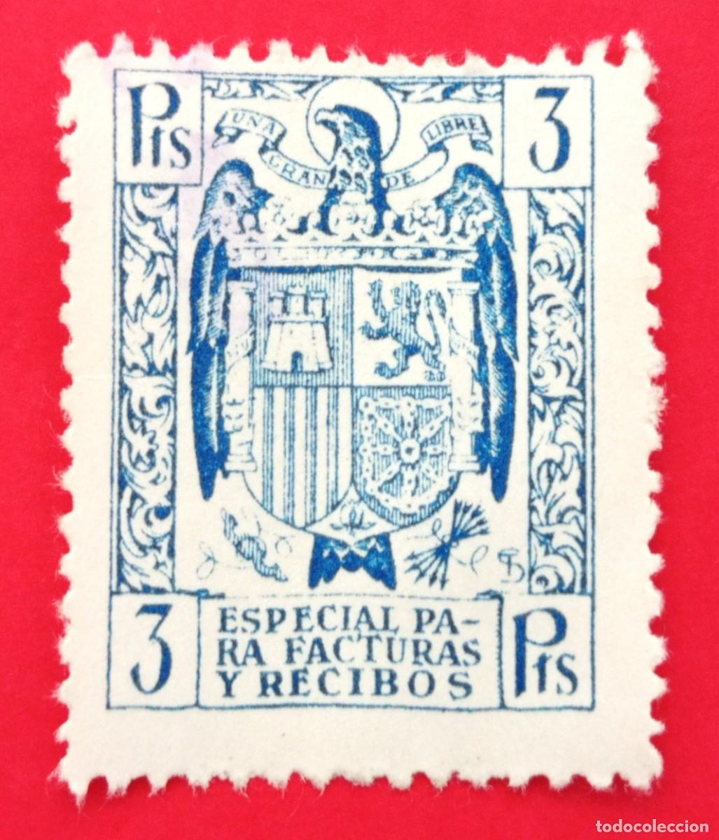 Sellos: SELLO ESPA&Ntilde;A. SELLO/TIMBRE FISCAL ESPECIAL PARA FACTURAS Y RECIBOS (3 PTS.)