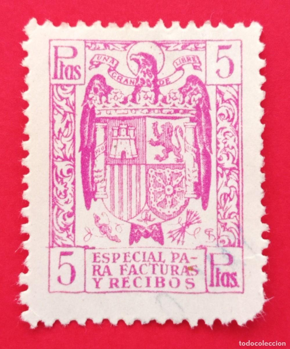 Sellos: SELLO ESPA&Ntilde;A. SELLO/TIMBRE FISCAL ESPECIAL PARA FACTURAS Y RECIBOS (5 PTS.)