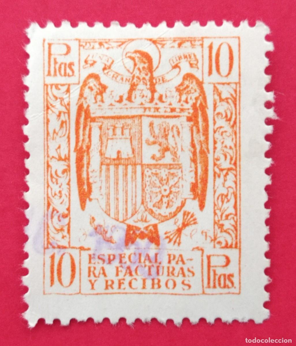 Sellos: SELLO ESPA&Ntilde;A. SELLO/TIMBRE FISCAL ESPECIAL PARA FACTURAS Y RECIBOS (10 PTS.)