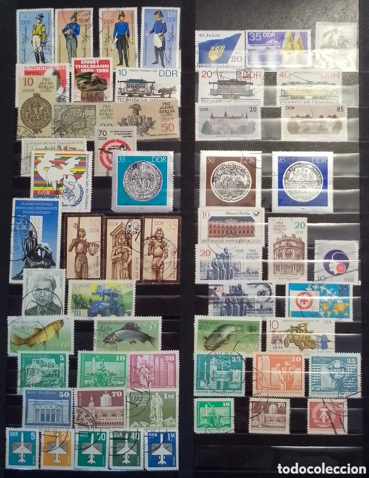 Stamps: Peque&ntilde;o lote sellos de DDR