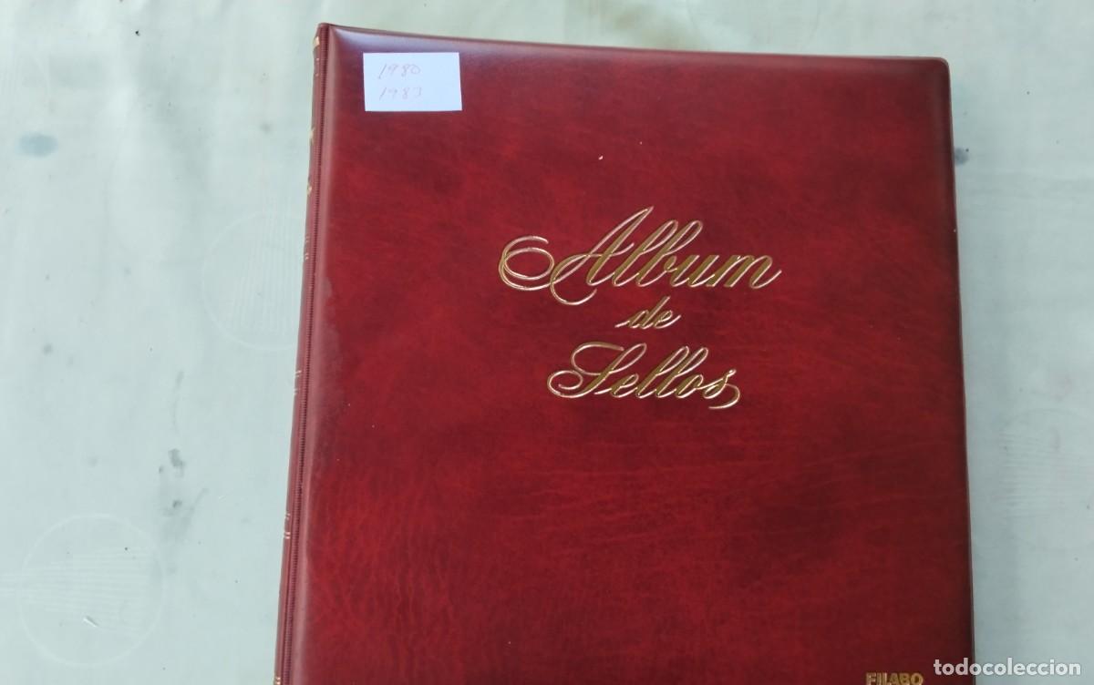 Sellos: ALBUM DE SELLOS FILABO MONTADO CON LAS PAG A&Ntilde;OS 1980 HASTA 1983