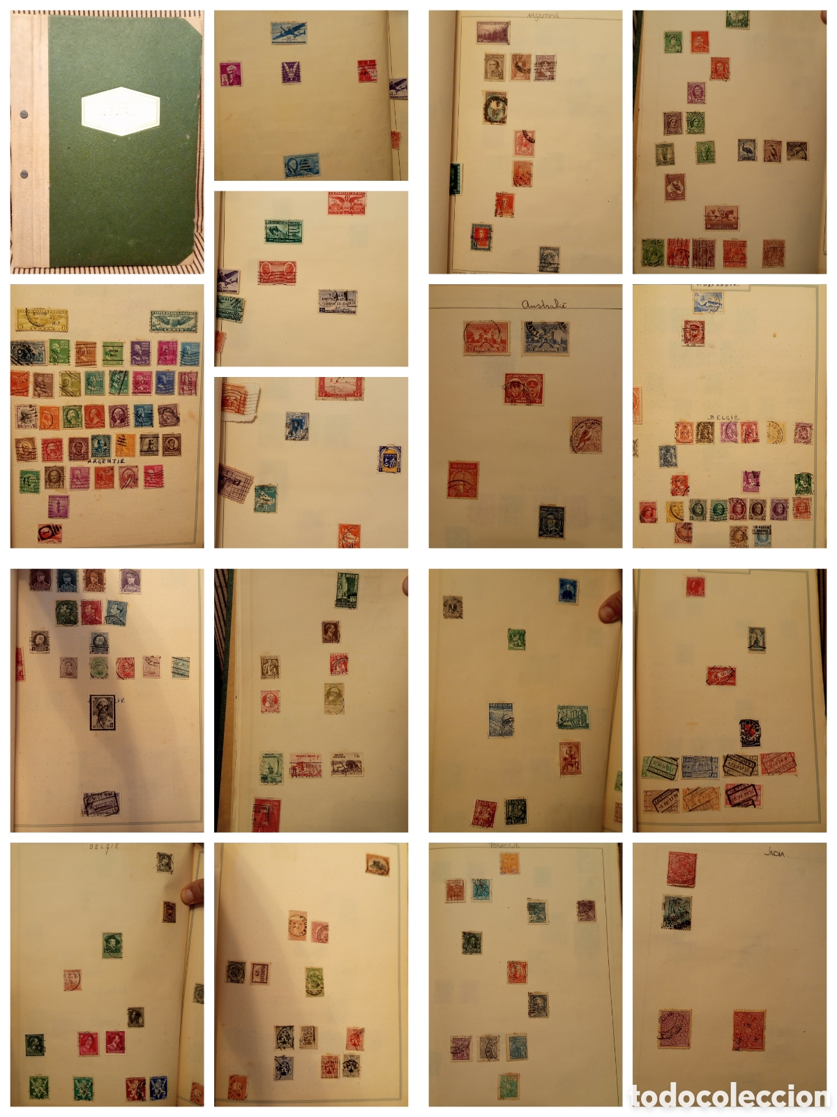 Stamps: &Aacute;lbum rest&oacute; de colecci&oacute;n Sellos del Mundo m&aacute;s de 140 fotos mejor ver