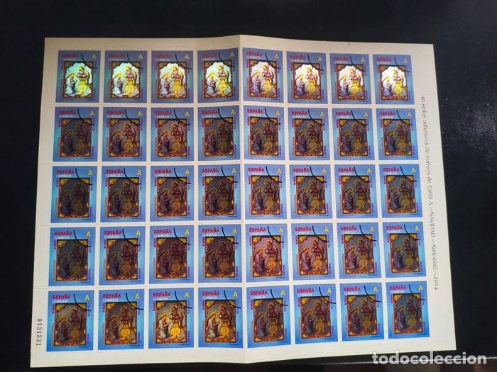 Timbres: Pliego Completo 40 Sellos Autoadhesivos - Navidad 2014 - Tarifa A - Impecable