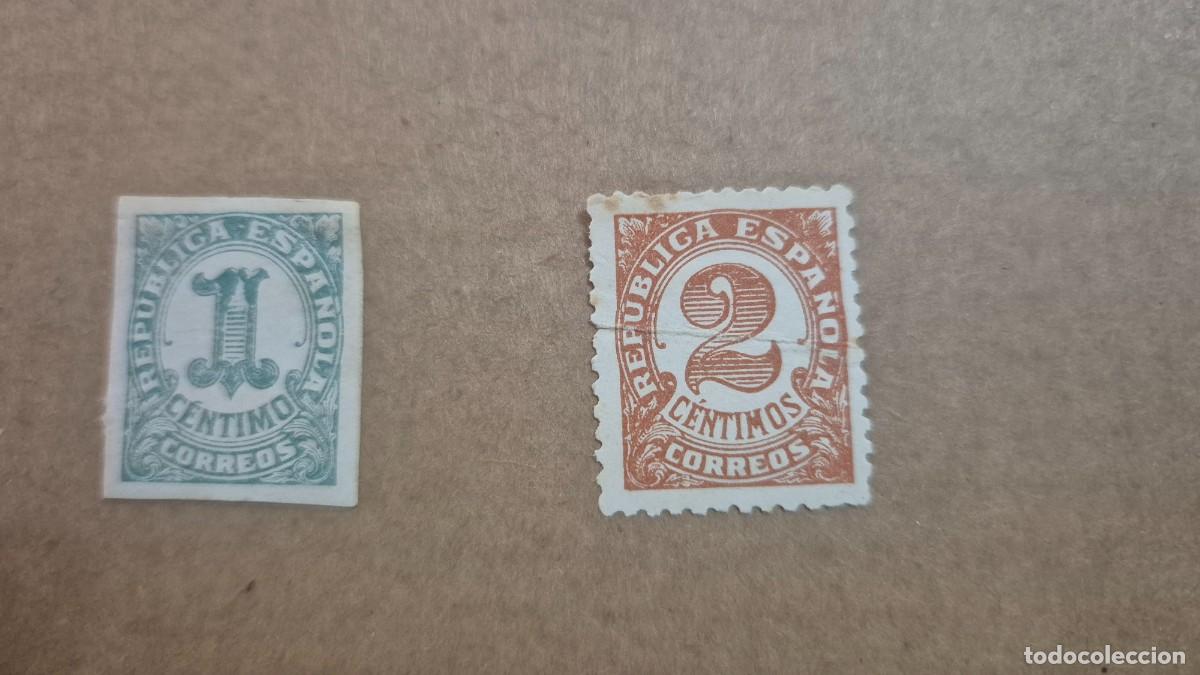 Sellos: LOTE SELLOS ESPA&Ntilde;A 1933 CIFRAS SIN USAR N&ordm; 677/678 CATALOGO
