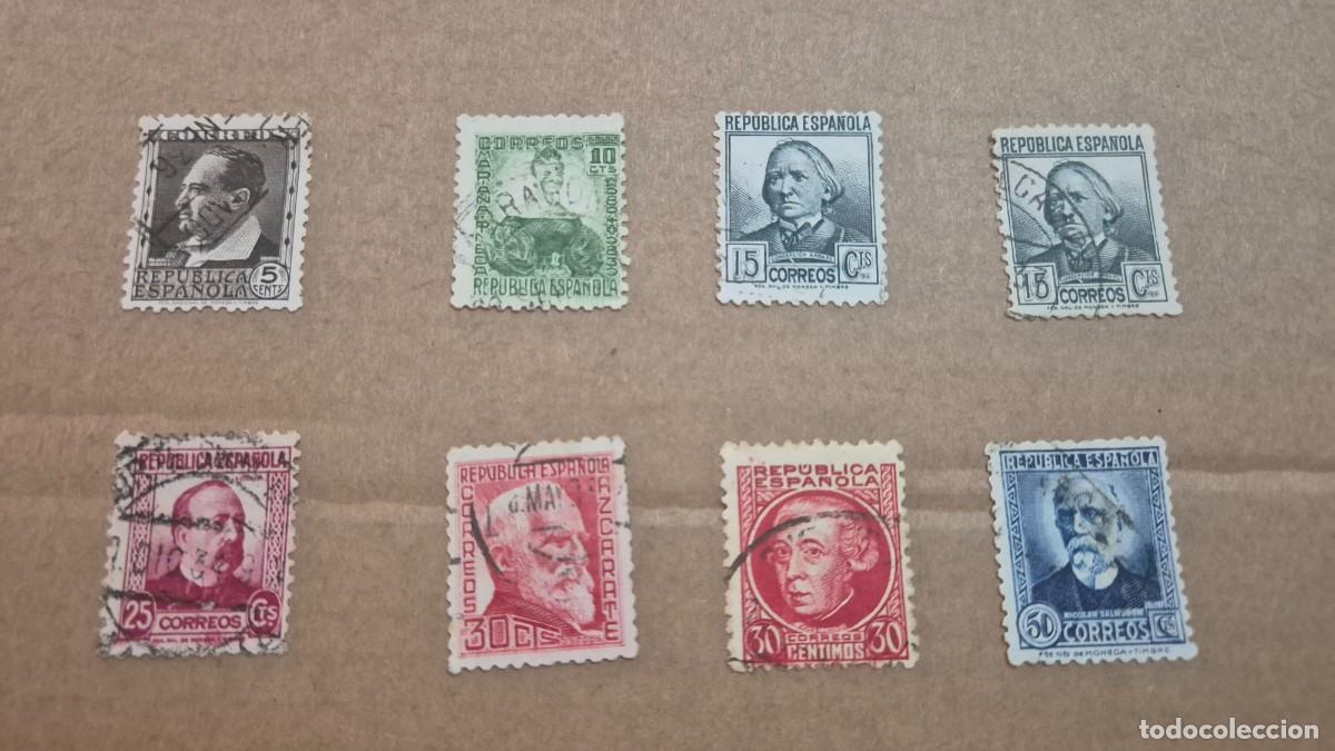 Sellos: LOTE SELLOS ESPA&Ntilde;A 1934/1935 PERSONAJES USADO