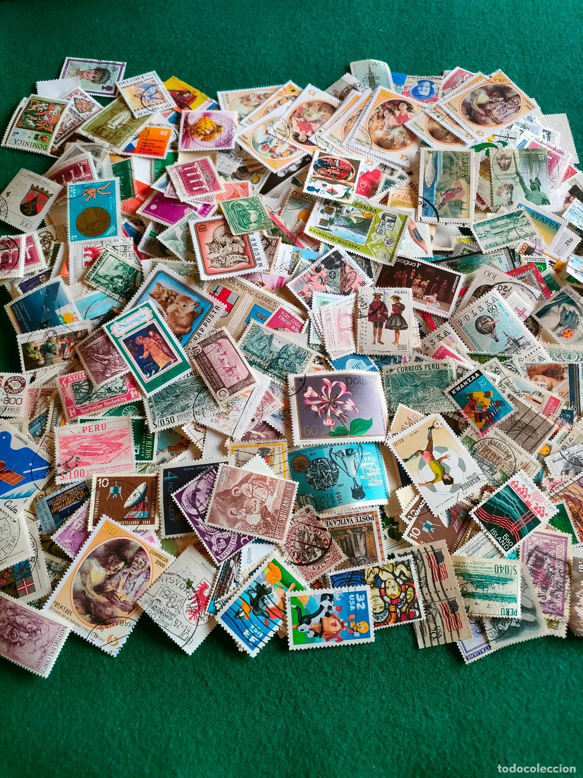 Sellos: LOTE DE 1000 SELLOS EXTRANJEROS L-7