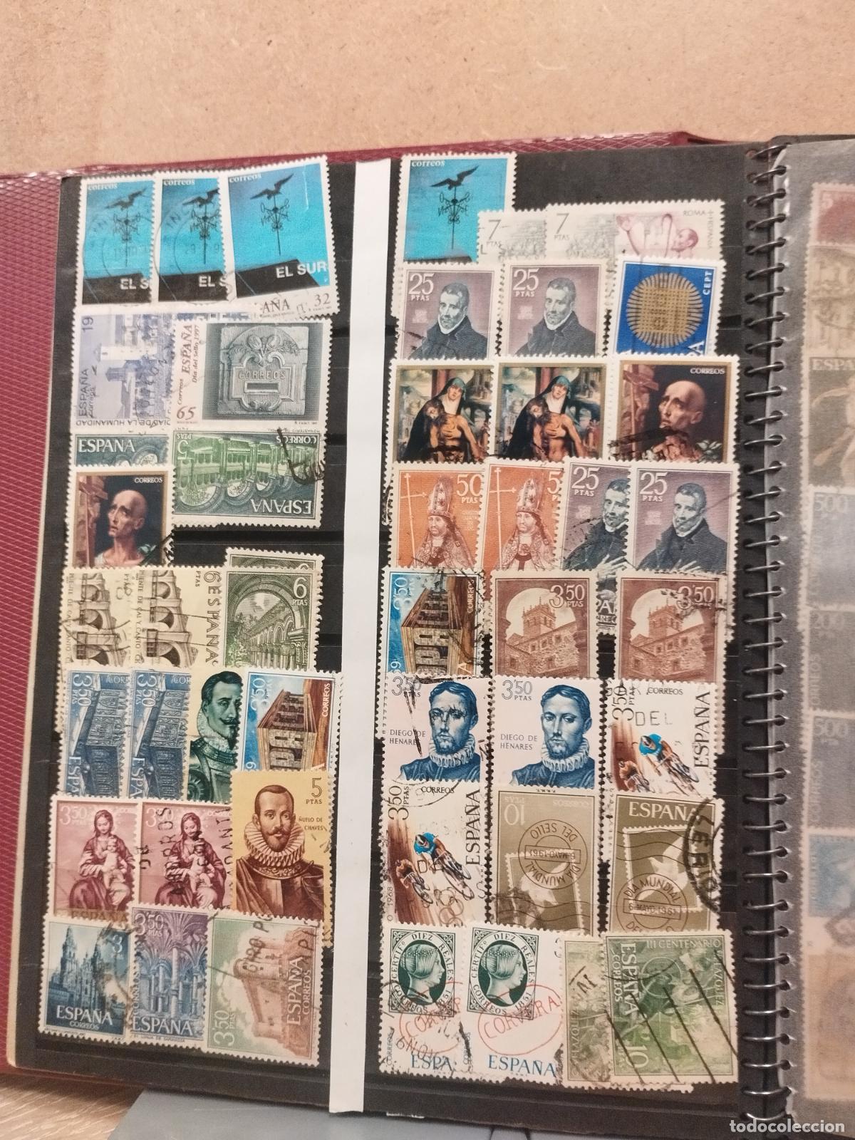 Selos: DAR 17. CLASIFICADOR CON SELLOS USADOS DE ESPA&Ntilde;A. ALGUN VALOR FINAL DE SERIE Y CLAVES.VER FOTOS