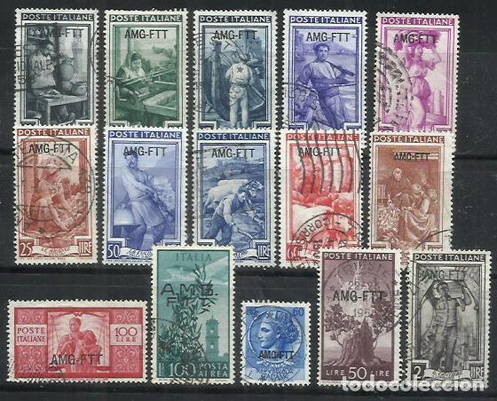 Sellos: G5-LOTE SELLOS TRIESTE NORTE ITALIA- ESLOVENIA. ESCASOS, VEA SOBRECARGA.